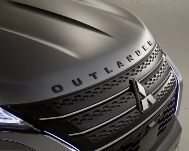 EMBLEMA DE CAPÔ OUTLANDER PRETO