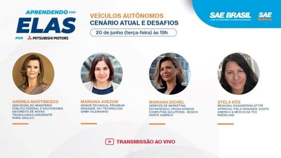 Mitsubishi Motors patrocina projetos “Aprendendo com elas” e “Acelerando com elas”, da SAE BRASIL
