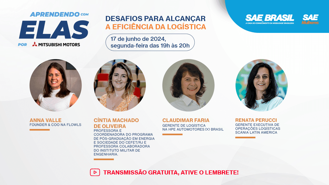 Mitsubishi Motors renova patrocínio a projetos da SAE BRASIL voltados à representatividade feminina no setor; primeira live acontece hoje (17)