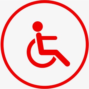 Simbolo que representa vaga de estacionamento para PCD's